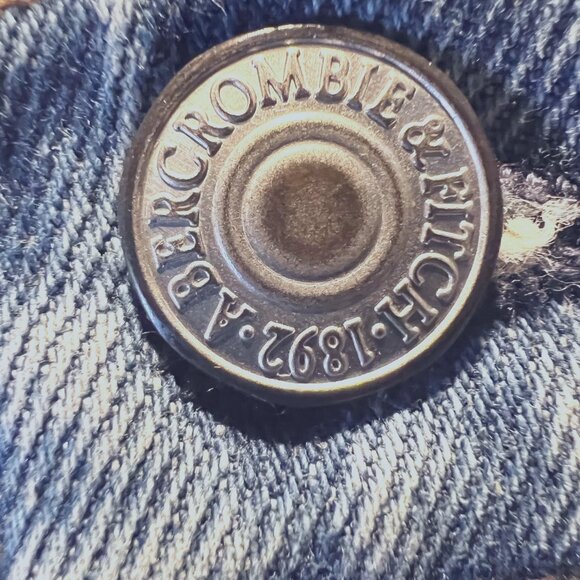 Abercrombie & Fitch-The Moms Short High Rise Denim/Jean Shorts-Sz 2/26-Distress - Picture 7 of 13